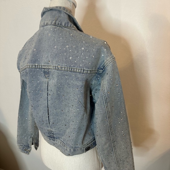 Glitter small size denim jacket brand new condition - Picture 5 of 5